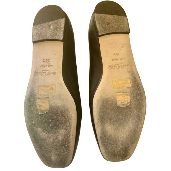 Jimmy Choo Elme Ballet Flats Black Bow Pearl Crystal Embellished US 8 EU 38.5 – - Picture 15 of 16